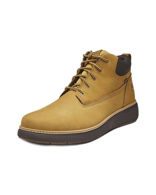 Timberland Brown Cross Mark Chukka Gore-Tex Gtx Wide-Fit Boots 'Wheat' for men