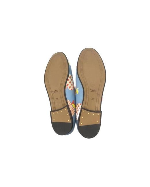 Gucci Blue (Wmns) Leather Slip On