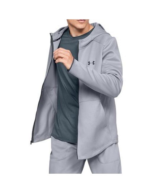 Under Armour Blue Warmup Training Sports Hooded Tops for men