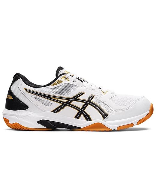 Asics White Gel-Rocket 10 2E Wide Gum' for men