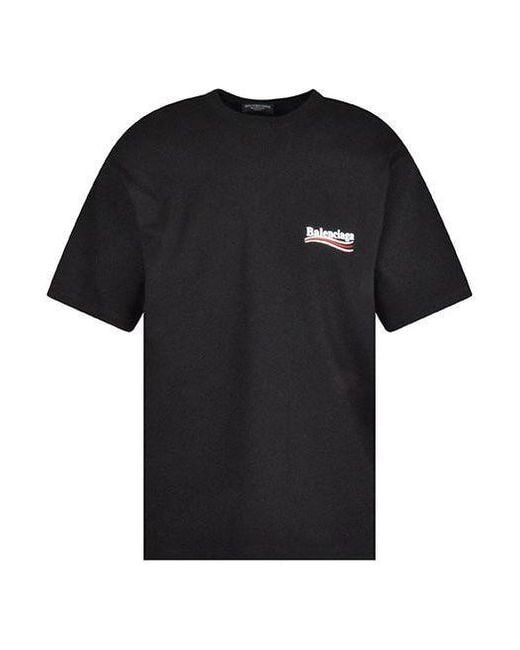 Balenciaga Black Political Campaign T-Shirt Large Fit for men