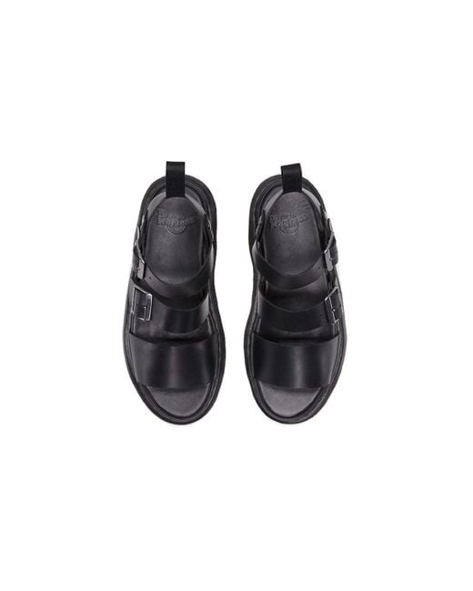 Dr. Martens Blue Gryphon Brando Leather Gladiator Sandals
