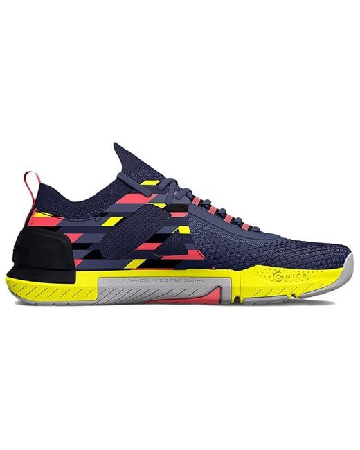 Under Armour Blue Tribase Reign 4 Pro Amp 'Aurora Multi' for men