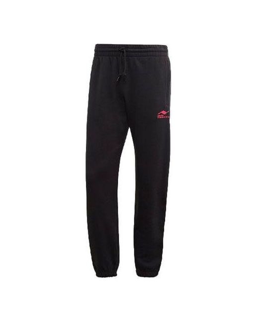 Adidas Black Originals Torsion Sp Logo Printing Running Sports Long Pants for men