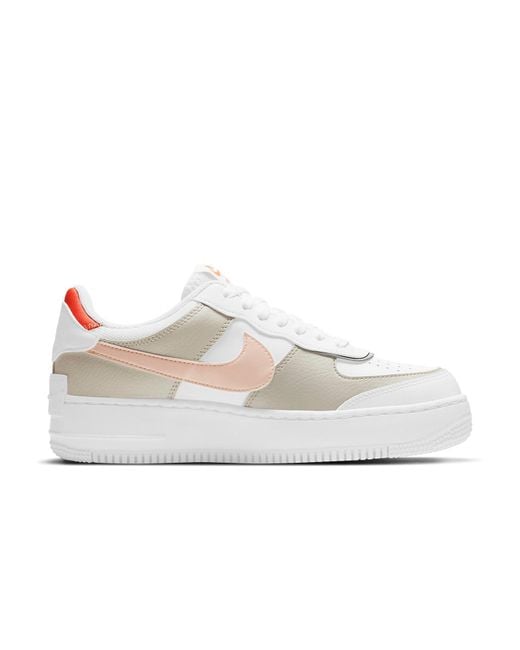 Nike White (Wmns) Air Force 1 Low Shadow Bright Mango'