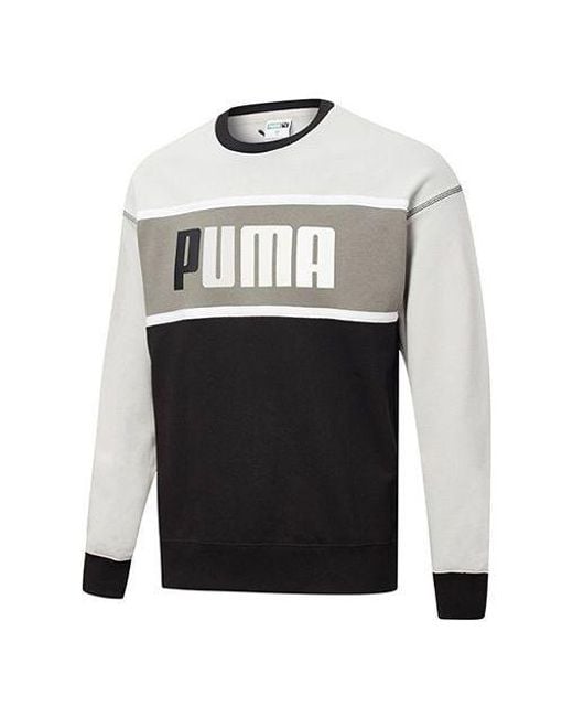 PUMA Gray Regular Fit Retro Sweatshirt for men