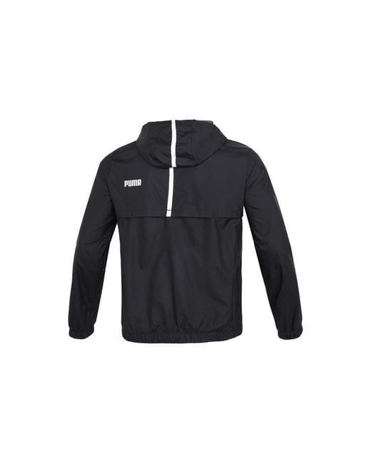 PUMA Blue Ess Solid Windbreaker Logo for men