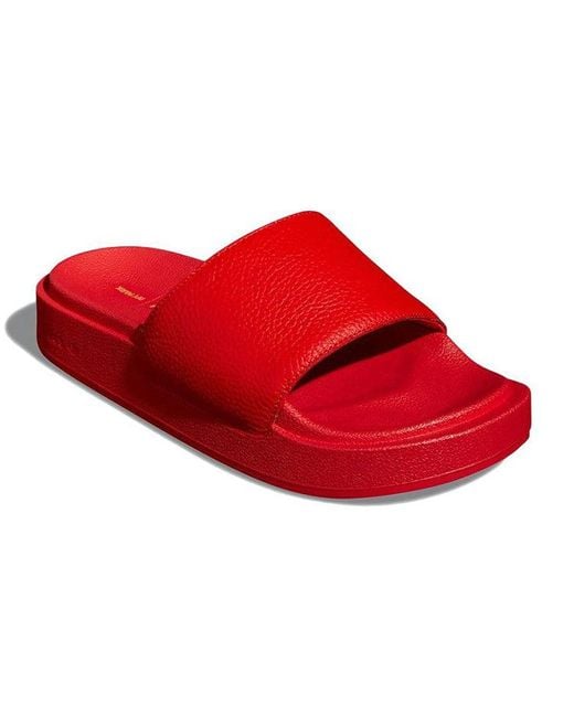 Adidas Red Ivy Park X Slides 'Ivy Heart'