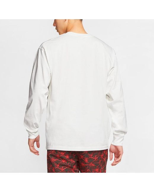 Nike White Acg Ls Tee Athleisure Casual Sports Pullover Long Sleeves for men