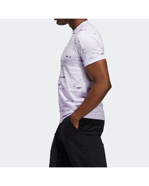 Adidas White Jaq Printing Short Sleeve T-Shirt for men