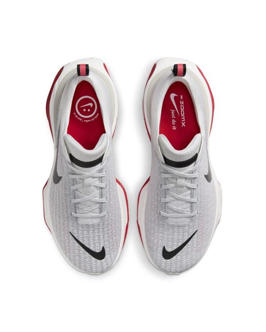 Nike White Zoomx Invincible Run 3 Fire' for men