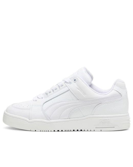 PUMA White Slipstream Lo 'Triple' for men