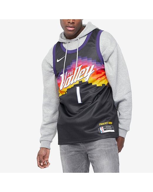 Nike Blue Nba Devin Booker Phoenix Suns 2022/23 Fan Edition Swingman Jersey #1 for men