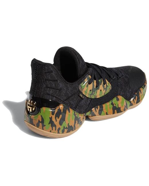 Adidas Harden Vol. 4 Mvp Nba Ef1259 Basketball Shoes Black Camouflage for men