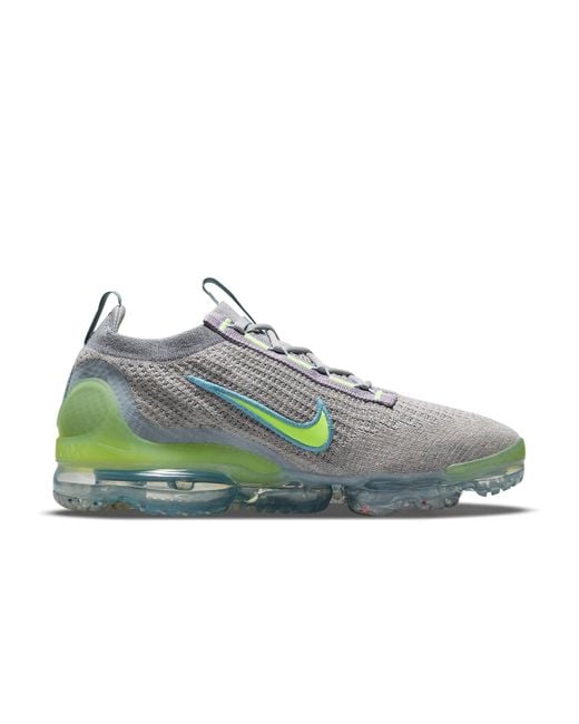 Nike Blue Air Vapormax 2021 Flyknit Light Liquid Lime' for men