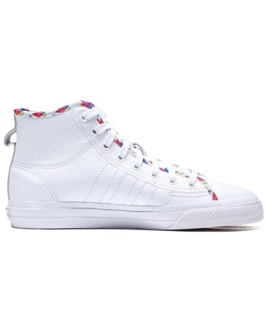 Adidas White Nizza Hi 'Cloud Multi' for men