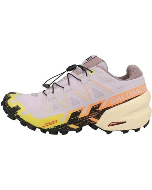 Salomon White (Wmns) Speedcross 6 'Orchid Petal Sulphur Spring'
