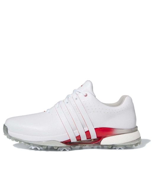 Adidas White Tour360 24 Boost Golf Shoes for men