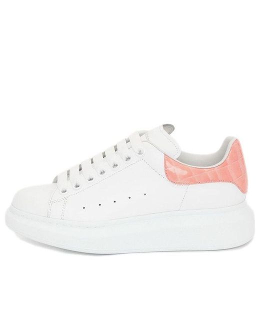 McQueen White (Wmns) Oversized Sneaker Pastel Crocodile'