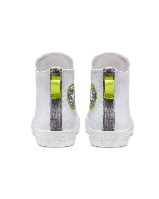 Converse White Chuck Taylor All Star Renew High Lemon Venom' for men