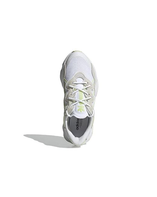 Adidas White (Wmns) Ozweego Shoes 'Cloud Almost Lime'
