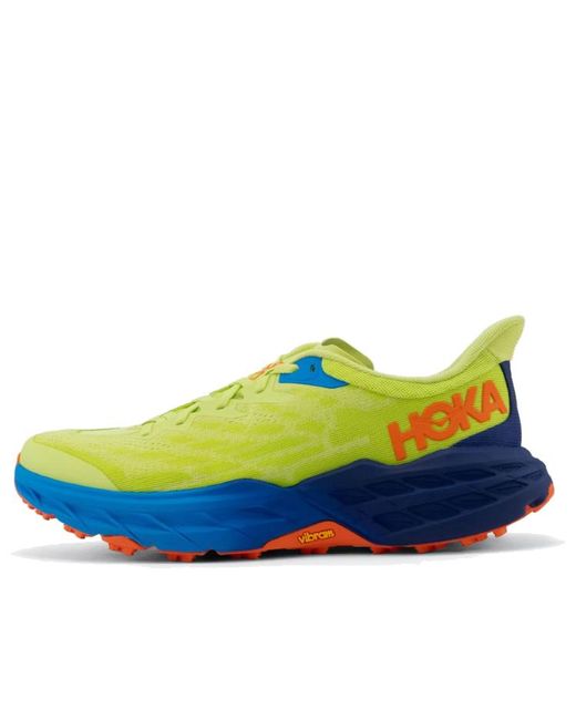 Hoka One One Blue Speedgoat 5 'Citrus Glow Evening Primrose' for men