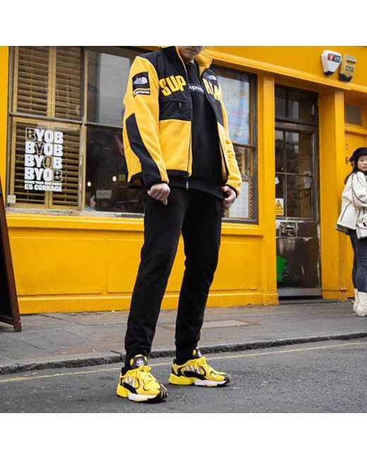 Supreme Yellow Ss19 X The North Face Arc Logo Denali Fleece Jacket for men