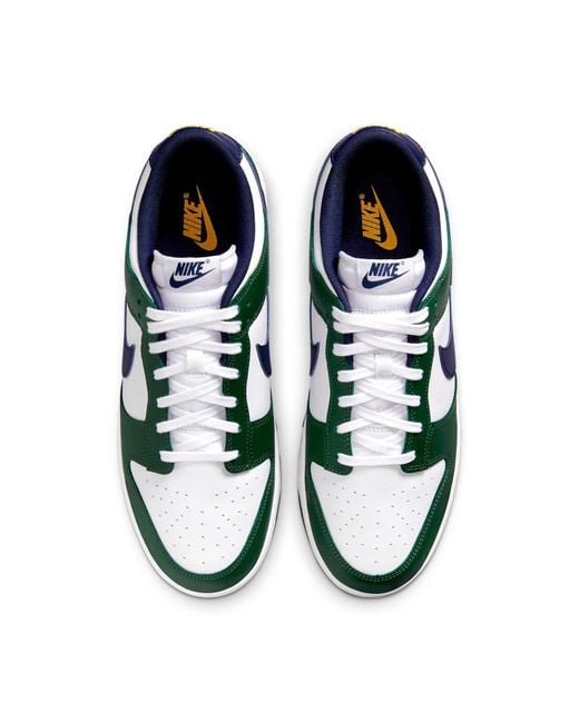 Nike Green Dunk Low Retro Shoes for men