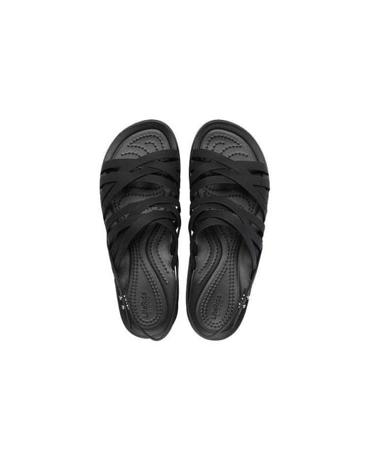 CROCSTM Black (Wmns) Brooklyn Strappy Sandals