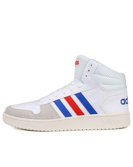 Adidas Neo Hoops 2.0 Mid 'white Blue Red' for Men | Lyst