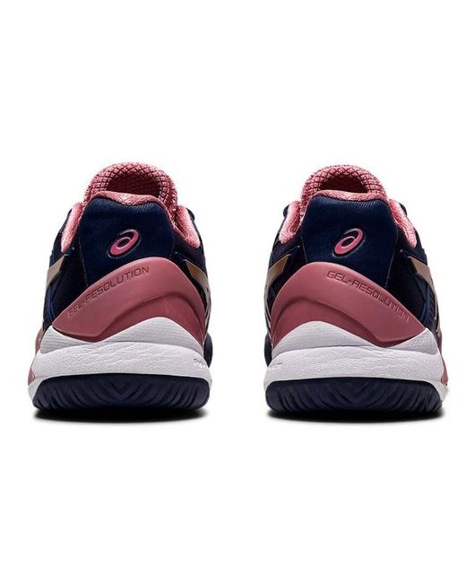 Asics Blue (Wmns) Gel-Resolution 8 'Peacoat Rose'