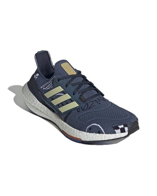 Adidas Blue Ultraboost 22 Shoes 'Wonder Steel Almost Legend Ink' for men