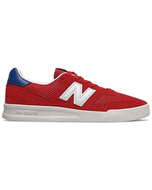 New Balance Red Crt300V3 Series Retro Skateboarding Shoes for men
