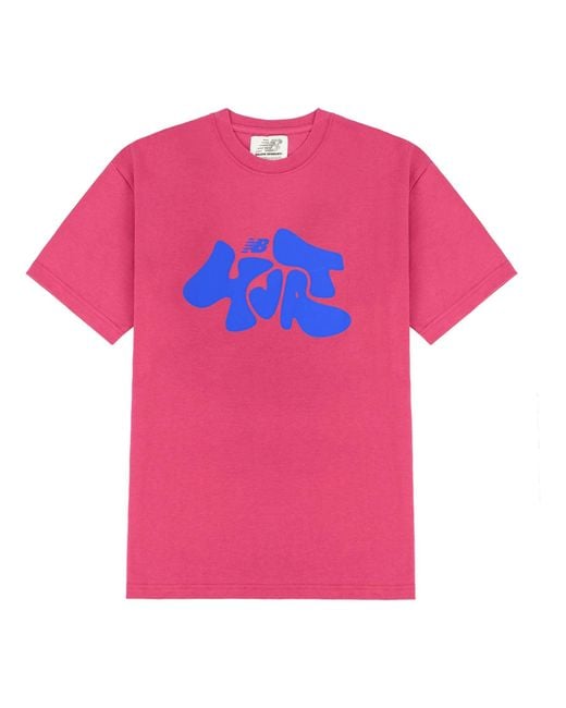 New Balance Pink X Salehe Bembury Printing Logo