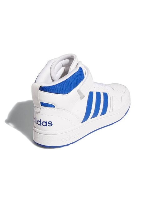 Adidas Blue Postmove Mid Basketball Shoes for men