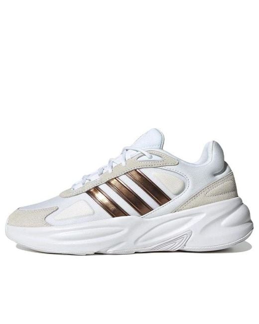Adidas White (Wmns) Ozelle Cloudfoam Lifestyle Running Shoes 'Cloud Matte'