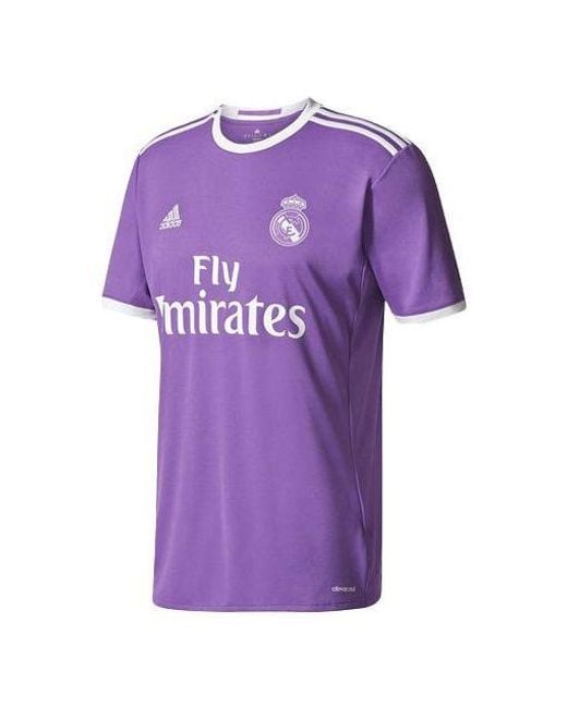 Adidas Purple Real Madrid 16/17 Home Jersey for men