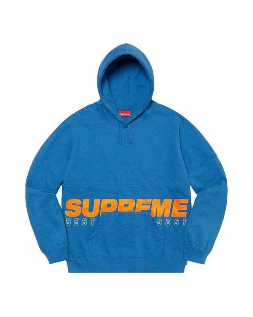 Supreme Blue Best Of The Best Hoodie for men