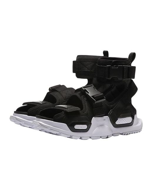 Li-ning Black Platform Paris Fashion Week Catwalk Series Sandals for men