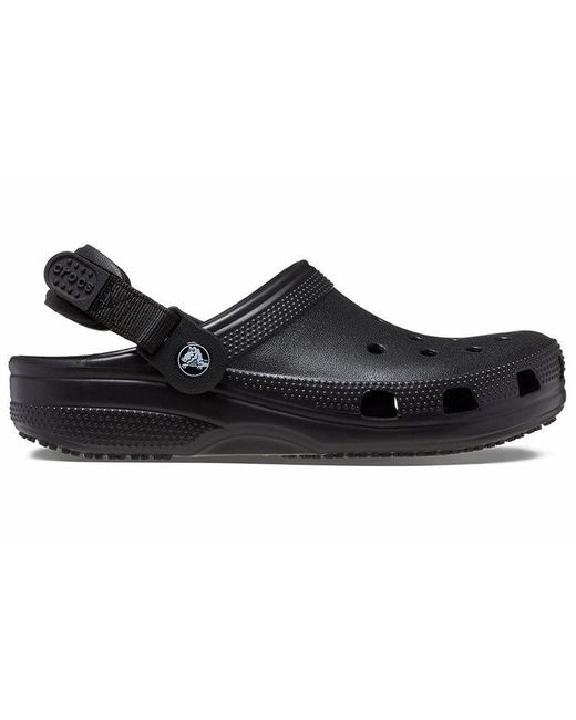 CROCSTM Black Classic Adjustable Strap Clog for men