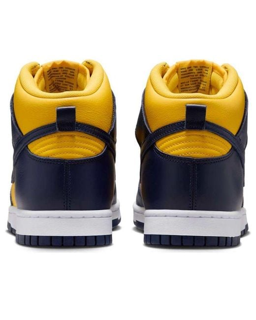 Nike Blue Dunk High Retro Se Shoes for men