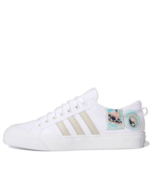 Adidas White Nizza 'Cloud' for men