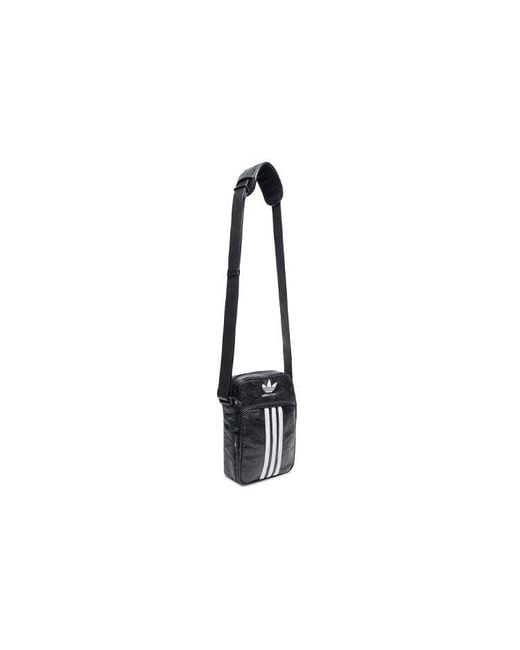 Balenciaga Black X Adidas Small Crossbody Messenger Bag for men
