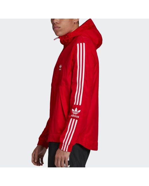 Adidas Red Originals Lock Up Wb Cardigan Casual Sports Hooded Jacket Fluorescence for men