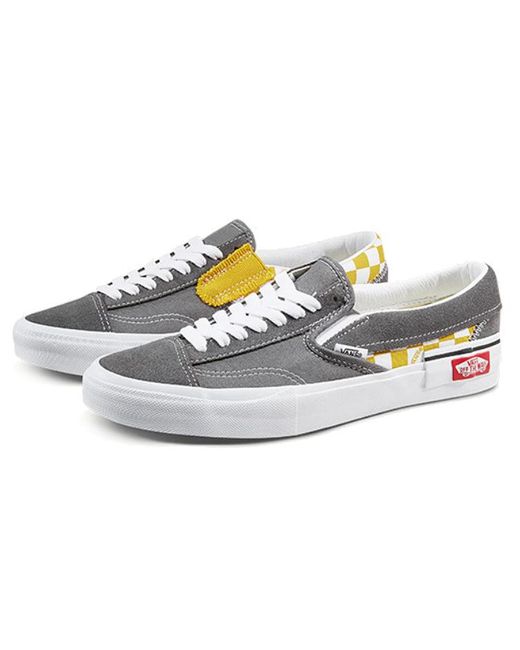 Vans White Slip-On Cap 'Checkerboard for men