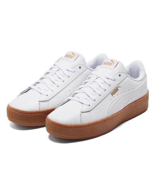PUMA White (Wmns) Vikky Platform Gs