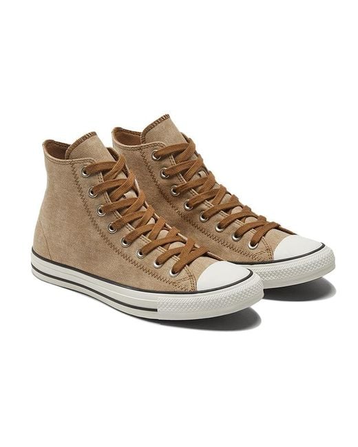 Converse Brown Chuck Taylor All Star High 'Washed Canvas for men