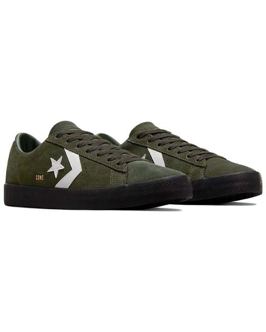 Converse Black Cons Pl Bulk Pro Suede Shoes 'Forest Shelter' for men