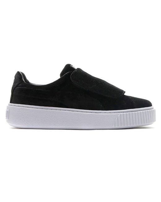 PUMA Black (Wmns) Basket Platform Strap And'