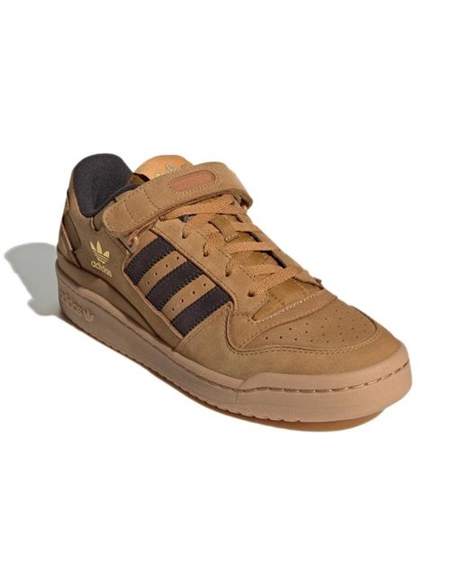 Adidas Brown Forum Low Shoes 'Night' for men